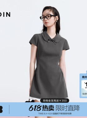 【商场同款】乐町不易皱无袖连衣裙女显瘦夏季廓形裙子C1FAG2162