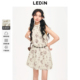 乐町2024夏季 新款 挂脖印花连衣裙C2FAE2537