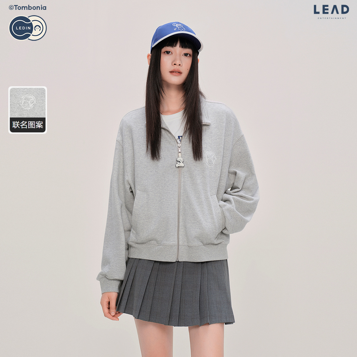 【tombonia联名】乐町商场同款绣花立领外套肌理感外套C2BBF3324