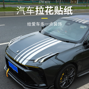 适用于领克0102030506极氪001极氪X/009拉花个性贴纸专用改装件