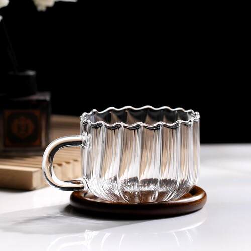 女生迷你花瓣咖啡杯可加热防爆杯