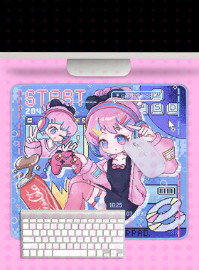 fasterpad《悠米yumi》限定款电竞鼠标垫二次元少女像素风游戏垫