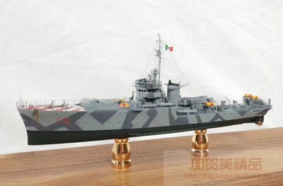 模型定制1：350 意大利niko 海鸥号巡洋舰驱逐舰战舰成品 @加贺美