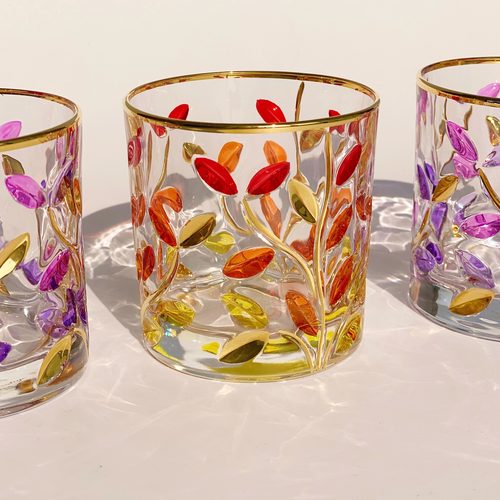设计师ZECCHIN手绘玻璃水杯