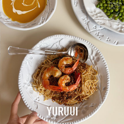 [YURUUI设计师]意大利VBC CASA 树叶花朵沙拉晚餐盘谷物碗