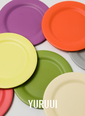 [YURUUI设计师]韩国Awaken Senses密胺耐摔磨砂面彩色沙拉盘