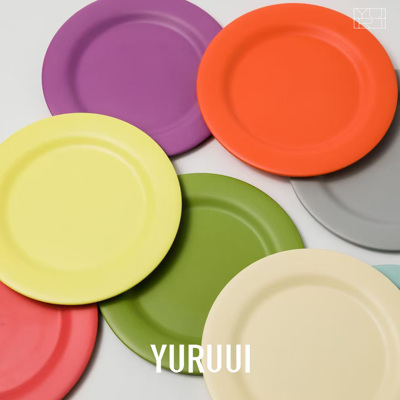 [YURUUI设计师]韩国Awaken Senses密胺耐摔磨砂面彩色沙拉盘