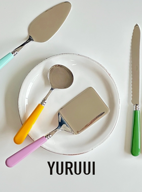 [YURUUI设计师]法国CAPDECO太阳神不锈钢面包刀提拉米苏铲拉面勺