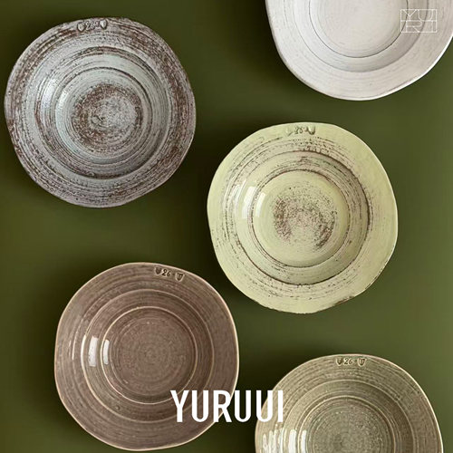 [YURUUI设计师]意大利Virginia Casa加列斯托岩石复古做旧餐盘