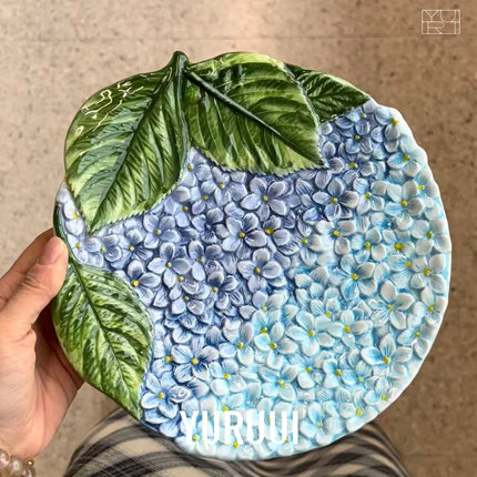 【YURUUI设计师】意大利VBC绣球系列餐盘