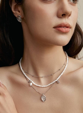 [YURUUI设计师]monSecret涟漪遇见项链揽月耳钉