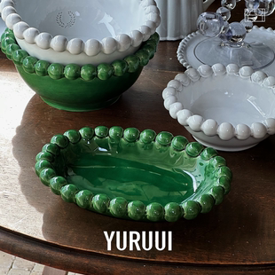 Casa珠珠陶瓷碗餐盘水果碗椭圆盘 YURUUI设计师 意大利Virginia