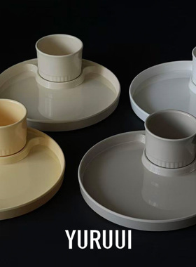 [YURUUI设计师]韩国Awaken Senses密胺耐摔圆形分餐杯盘套组