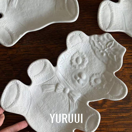 [YURUUI设计师]意大利vbc 可爱小熊创意ins风陶瓷摆盘餐具