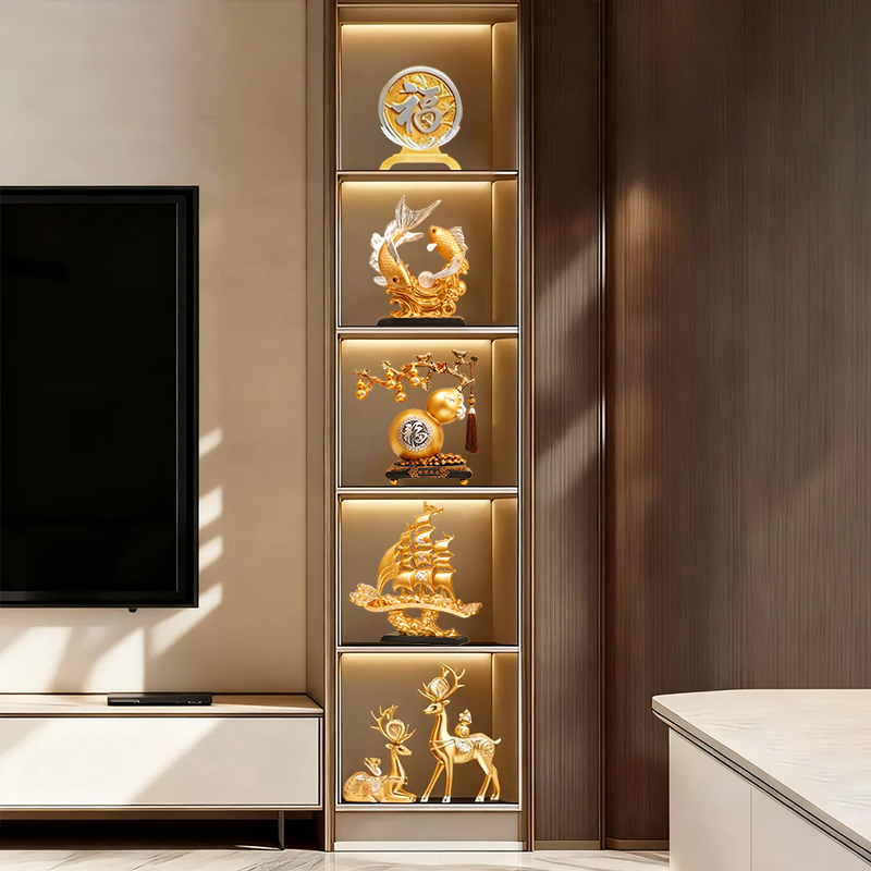 新中式轻奢酒柜餐边柜客厅电视柜高档家居装饰品乔迁新居套装摆件,家居饰品,桌面摆件,淘宝优惠券,粉丝福利购,淘宝优惠卷
