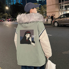 Gangfengkai polyester winter large cotton jacket for men