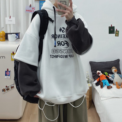 Self made ice cotton polyester spring fake two piece jacket for men