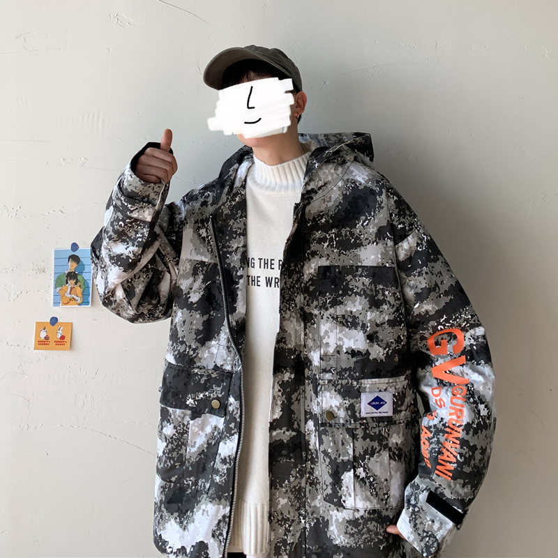 Cotton with trace other fiber spring jacket men