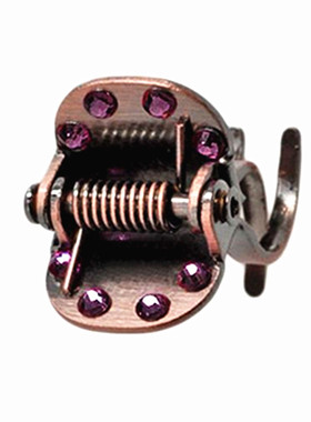 韩国Christ发饰发夹 金属小发抓 刘海夹头饰 水钻抓夹 发卡盘发