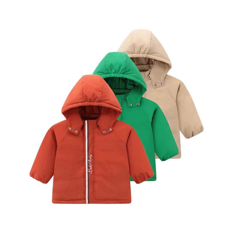 拉比鹅绒连帽加厚防风外套