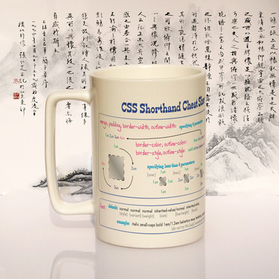 程序员周边礼物CSS3语法水杯
