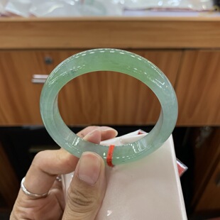 121048WZY 54.5 12.2 7.8 冰双彩正圈翡翠手镯