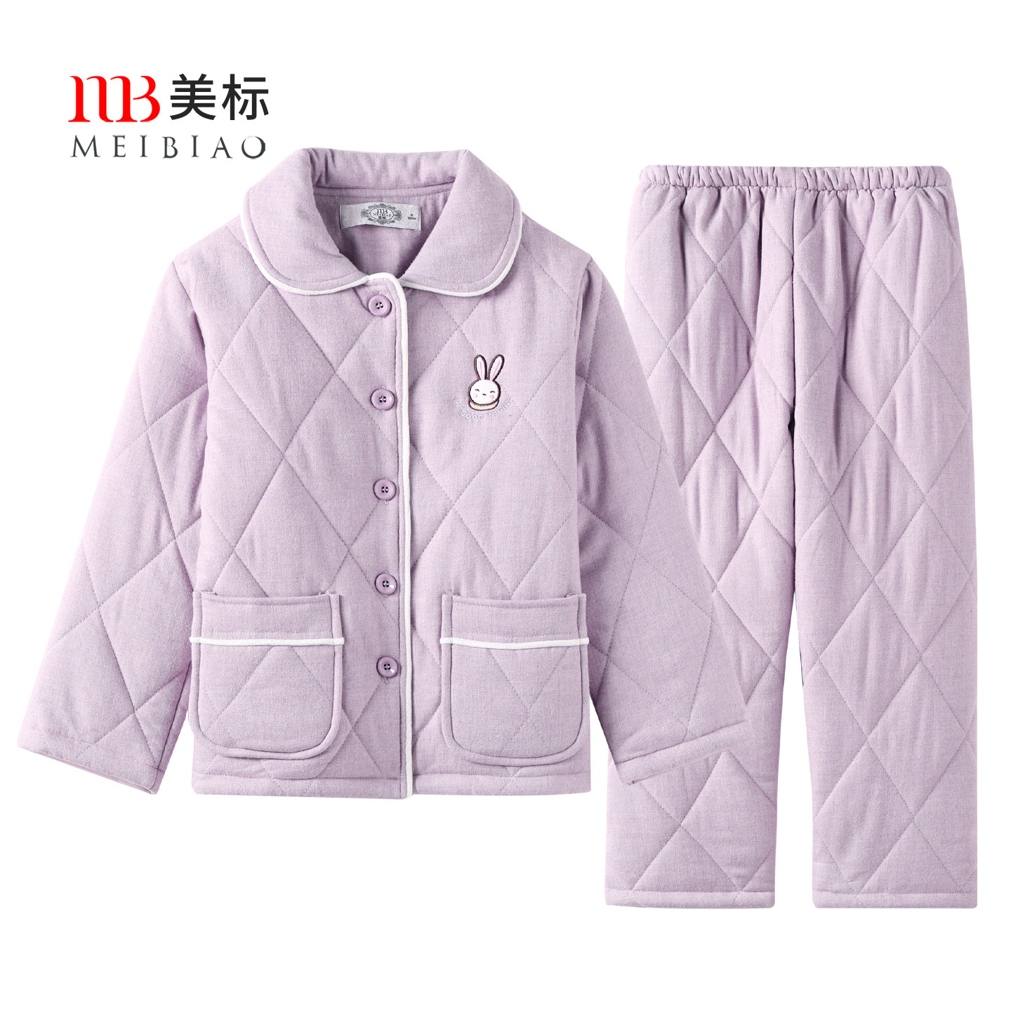 美标女儿童三层加厚夹棉袄睡衣套装冬季可爱可外穿全棉纯棉家居服,童装/婴儿装/亲子装,家居服套装,淘宝优惠券,粉丝福利购,淘宝优惠卷