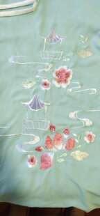 津悦汉服 仿苏绣双层比甲 长款 春秋冬均可 200斤大码