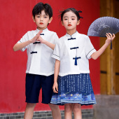 校服小学生班服夏装 幼儿园园服六一毕业表演服 汉服儿童马面裙套装