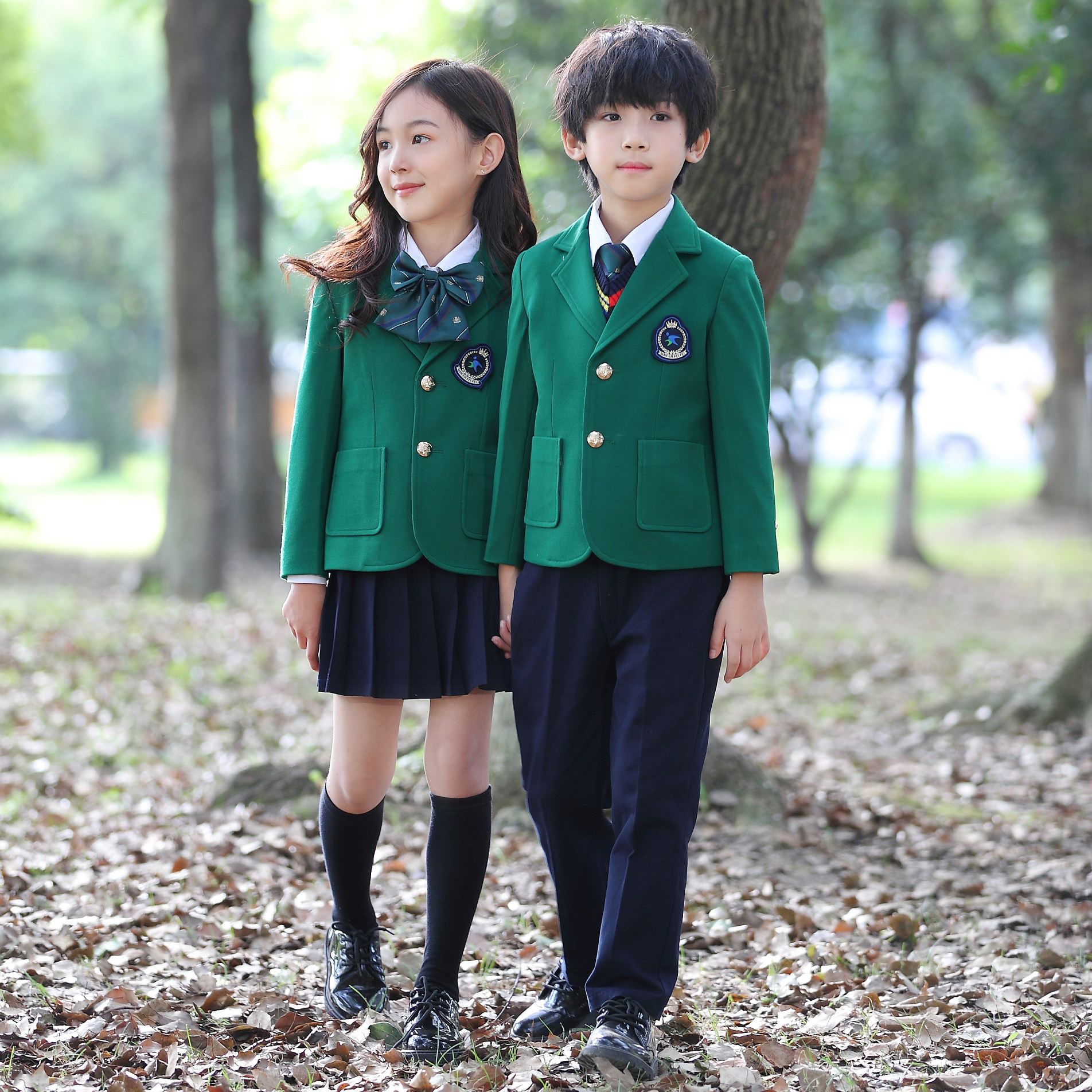 贵族学院韩版班服学院风春秋冬季英伦西装幼师校服套装幼儿园园服