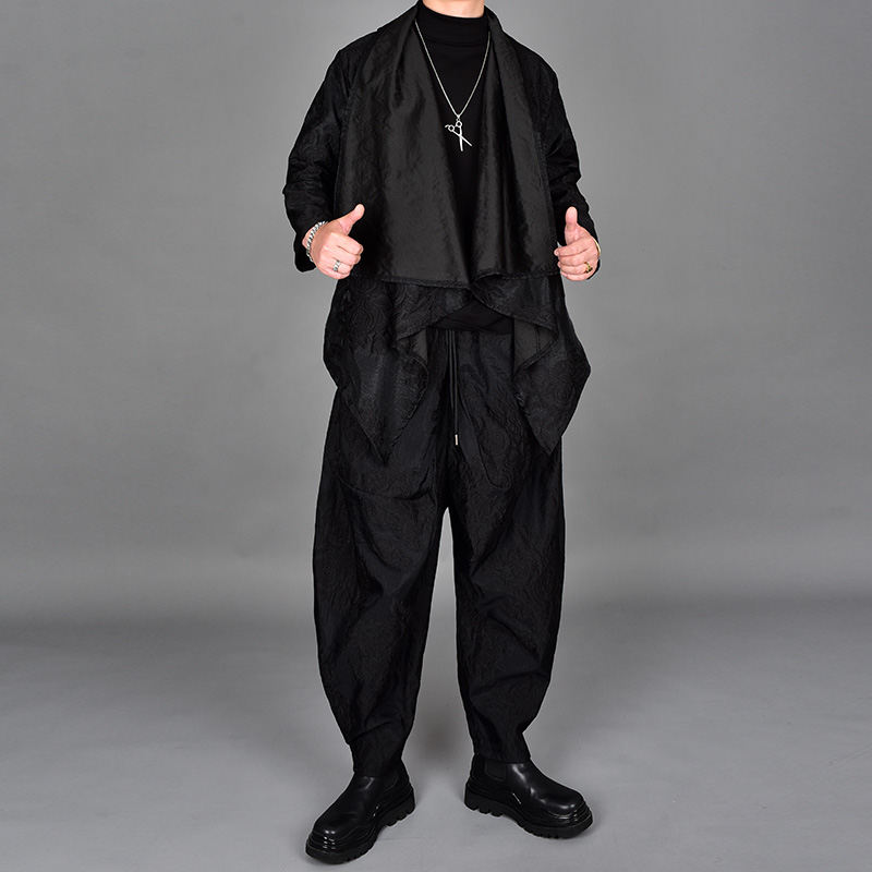 秋季提花长袖上衣裤子休闲套装