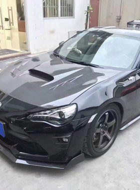 适用丰田GT86碳纤维机盖FT86 BRZ改装WRC开孔引擎盖机头盖大包围