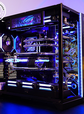 R7 9800X3D联力包豪斯ROG全家桶/RTX5080分体水冷diy电脑游戏主机