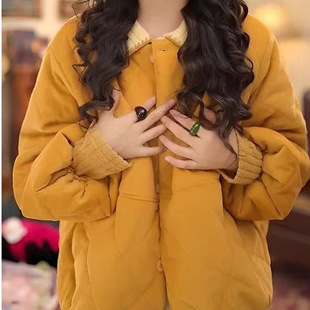 棉服复古外套港风灯芯绒秋冬宽松保暖加厚百搭中润羊毛有吊牌其它