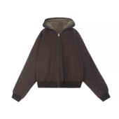 流行ins百搭潮流日系时尚 气质原宿文艺慵懒仿兔毛双面穿棉服新款