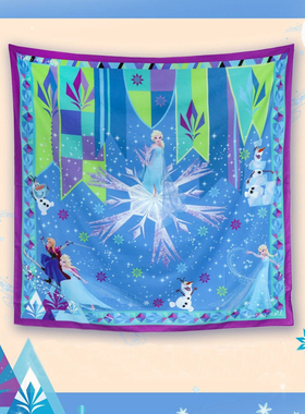 pinky独定制冰雪公主100*100方巾