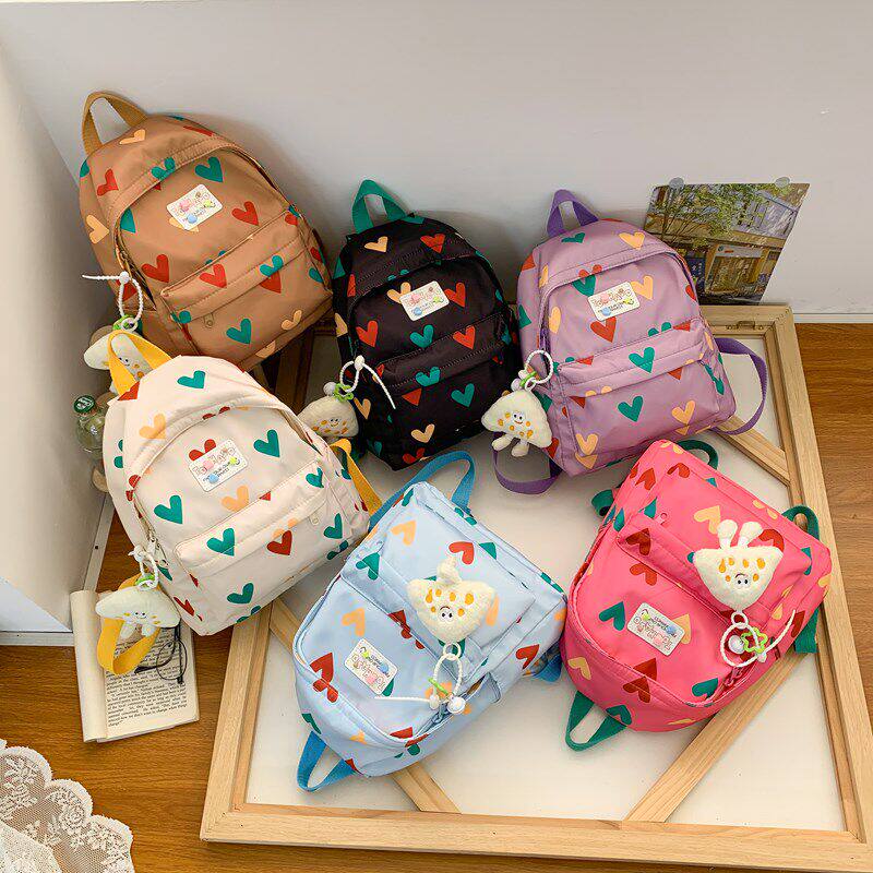 韩版幼儿园书包学生男女童出游小背包宝宝可爱轻便外出儿童双肩包