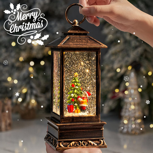 圣诞节儿童礼物圣诞树摆件水晶球小夜灯装饰品耶诞小礼品2025新款