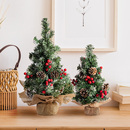 2025圣诞节桌面小摆件装 饰品手工diy圣诞树家居客厅电视桌上摆设