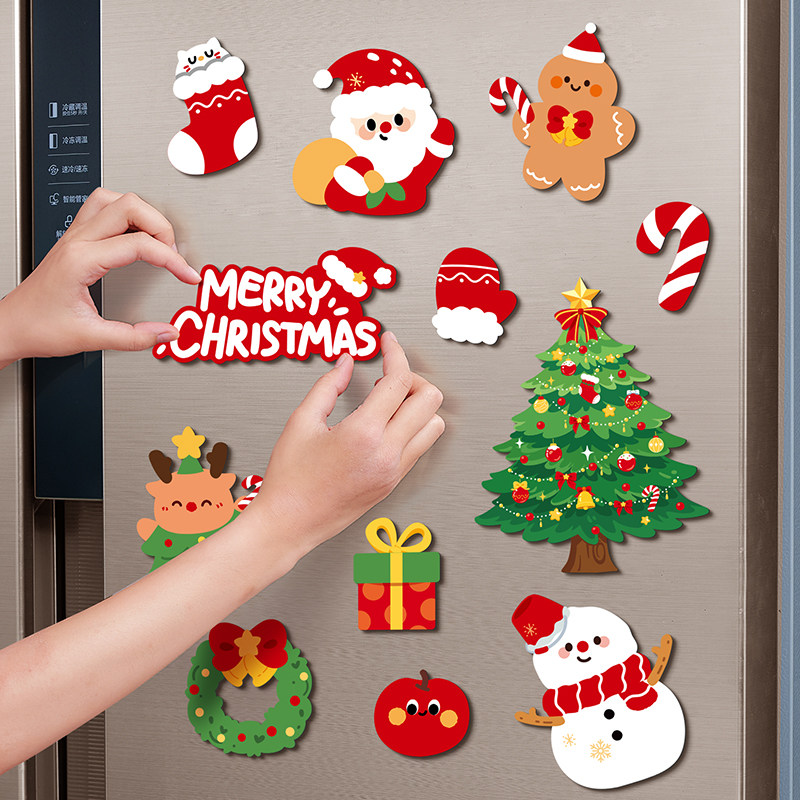 冰箱贴圣诞节装饰品磁吸2025新款