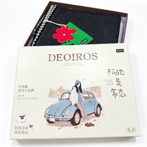 Deoir竖条纹5851花边腰边塑型外穿韩系300克薄绒显瘦打底裤