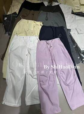 深圳南油高品质进口面料宽松显瘦高腰休闲裤2026夏季新品