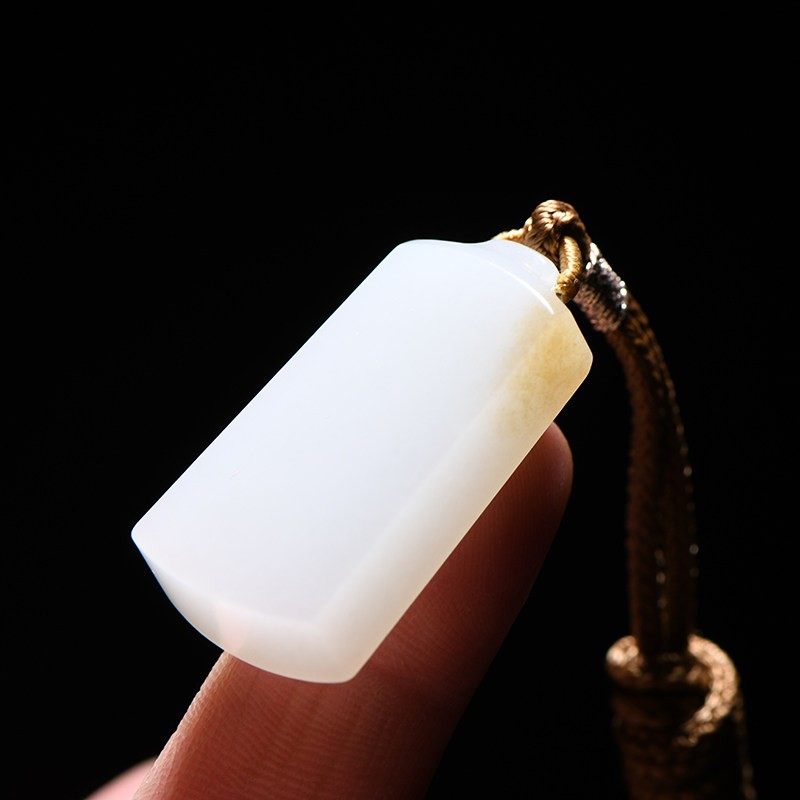 缘鼎玉器 天然和田玉吊坠糖白玉平安无事牌玉佩玉石挂件带证书,珠宝/钻石/翡翠,颈饰,淘宝优惠券,粉丝福利购,淘宝优惠卷