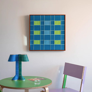 【奔向，那片海】中古风客厅装饰画毛线编织感卧室彩色家居挂画