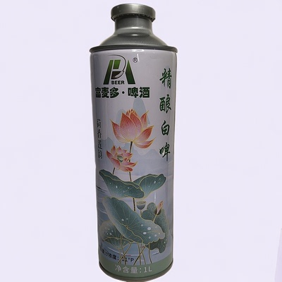 富麦多精酿白啤1L桶装绵密麦香