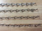 白锌链 单钩链单八字链8字链 3MM八字链 消防指示牌链重拉力吊链