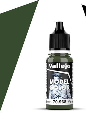 vallejo西班牙AV70968/088哑绿Flat Green水性模型手涂漆