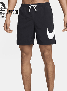 Nike/耐克正品Swim 男士户外运动时尚系带涉水沙滩短裤FZ6326-010
