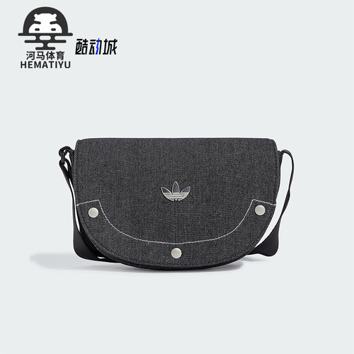 阿迪达斯女士复古时尚运动单肩包