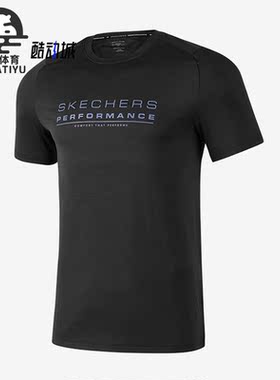 Skechers/斯凯奇正品夏季新款男子透气休闲运动短袖T恤P223M016